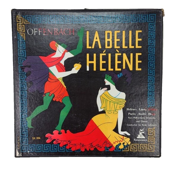 Offenbach La Belle Helene Renaissance Helene-Linda Felder Paris-Andre Dran Vinyl - Picture 1 of 11